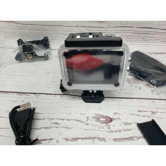 Blue Outdoor Sports Action Camera 30m Waterproof 170 Degree Wide Angle Lens HD - Picture 8 of 9